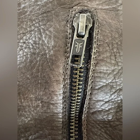 Frye Engineer Boots Brown Leather Moto Harness Mid Calf Distressed 7.5 B - Picture 6 of 16